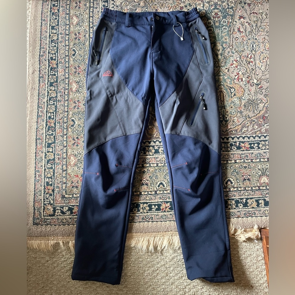 Women's Winter Snow Ski Softshell Snowboard Pants Outdoor Hiking Fleece Lined M